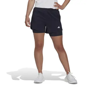 Pantalones cortos 2 en 1 para mujer adidas Aeroready image-2