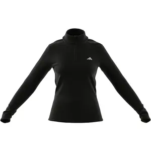 adidastechfit langærmet træningstrøje med kvart lynlås til kvinder  image-2