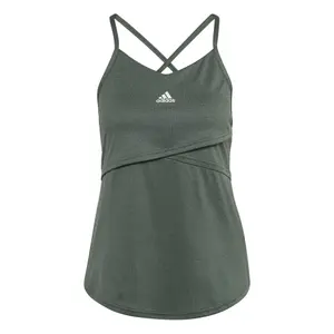 Camiseta de tirantes entallada para mujer adidas Aeroready Studio Crossback image-3