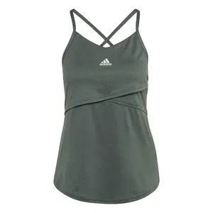 Camiseta de tirantes entallada para mujer adidas Aeroready Studio Crossback image-0