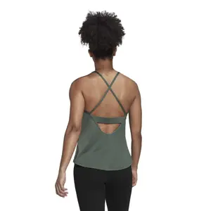 Camiseta de tirantes entallada para mujer adidas Aeroready Studio Crossback image-5