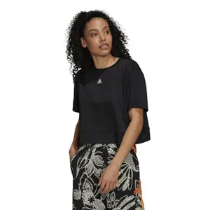 Camiseta corta holgada de mujer adidas Aeroready Studio image-1