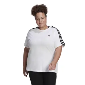 Camiseta ajustada de 3 rayas para mujer adidas Essentials GT image-2