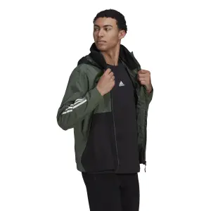 Wasserdichte 3-Streifen-Jacke adidas BSC Rain.RDY image-3