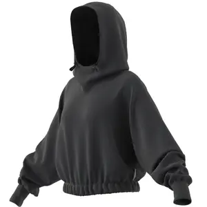 Camisola com capuz curta para mulher adidas Studio Lounge image-4