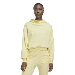 Kort sweatshirt med hætte til kvinder adidas Studio image-1