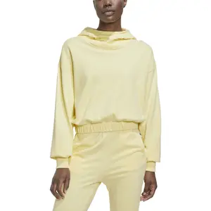 Kort sweatshirt med hætte til kvinder adidas Studio image-2