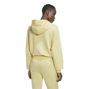 Kort sweatshirt med hætte til kvinder adidas Studio image-3
