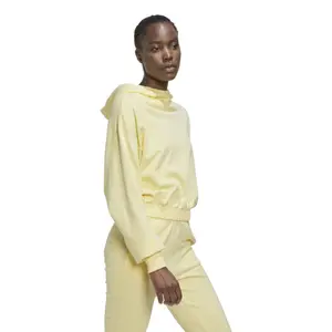 Kort sweatshirt med hætte til kvinder adidas Studio image-4