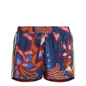 Pantalones cortos de punto de 3 rayas para mujer adidas FARM Rio Pacer image-3