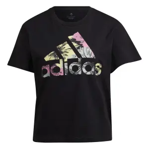 Camiseta regular estampada de mujer adidas image-0