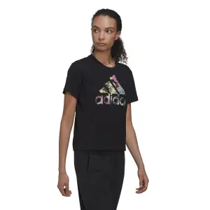 Camiseta regular estampada de mujer adidas image-2