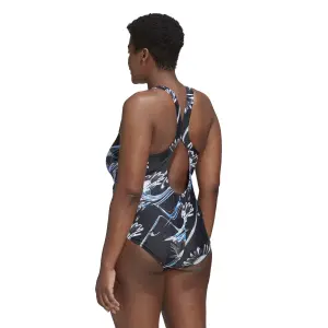 Women's 1-piece graphic swimsuit adidas Positivisea GT image-2