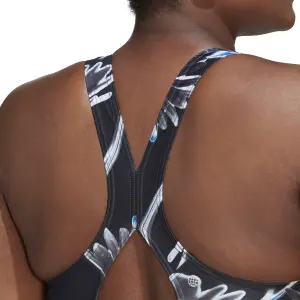 Women's 1-piece graphic swimsuit adidas Positivisea GT image-4
