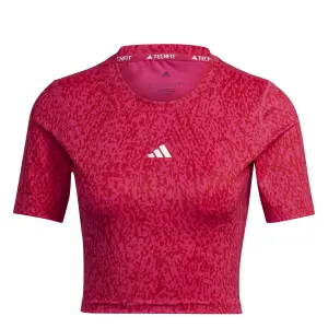 Camiseta estampada de mujer adidas Techfit image-0