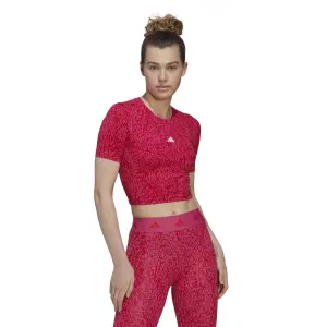 Camiseta estampada de mujer adidas Techfit image-2