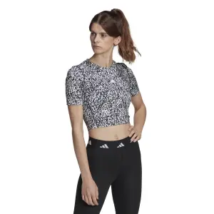 Vrouwen crop top T-shirt adidas Techfit image-1