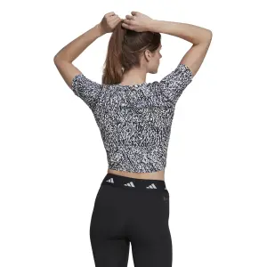 Vrouwen crop top T-shirt adidas Techfit image-3