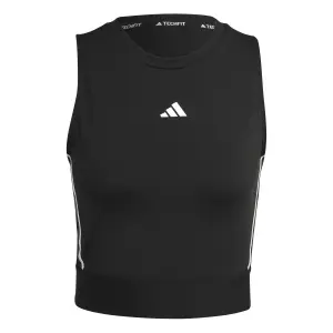 Sujetador corto con logotipo de mujer adidas Techfit image-0