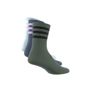 Calcetines acolchados a media pantorrilla con 3 rayas adidas (x3) image-3