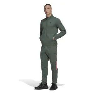1/4 zip fleece tracksuit adidas image-3