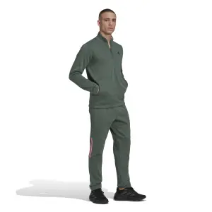 1/4 zip fleece tracksuit adidas image-4