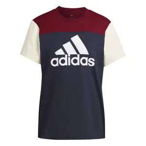 Camiseta de mujer con logotipo en bloques de colores adidas Essentials image-3