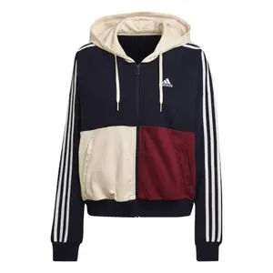 3-stribet sweatshirt med lynlås til kvinder adidas Essentials Colorblock image-3