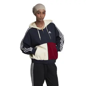 3-stribet sweatshirt med lynlås til kvinder adidas Essentials Colorblock image-2