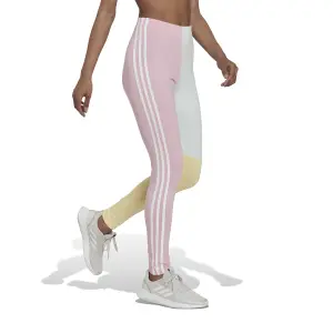 Leggings de algodón de 3 tiras para mujer adidas Essentials Colorblock image-2