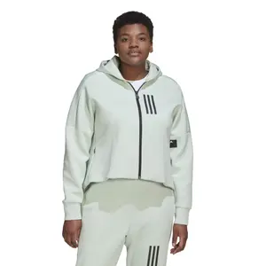 Figursyet sweatshirt med lynlås til kvinder adidas Mission Victory GT image-1