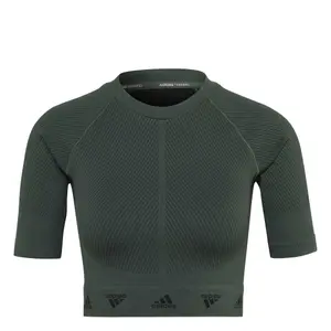 Camiseta de entrenamiento para mujer adidas Aeroknit image-3