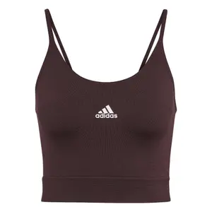 Top de cultivo sin costuras para mujeres adidas Aeroknit image-3