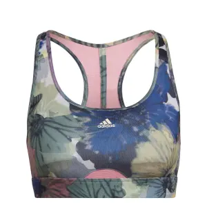 Sujetador estampado de soporte medio para mujer adidas Powerreact image-0