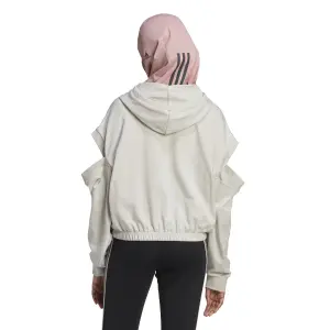 3-Streifen-Sweatshirt mit ausgeschnittenen Details Frau adidas Hyperglam image-4