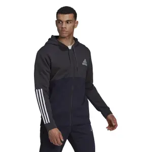 Sweatshirt med lynlås i fleece adidas Essentials Colorblock image-4