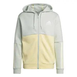Felpa in pile con zip adidas Essentials Colorblock image-0