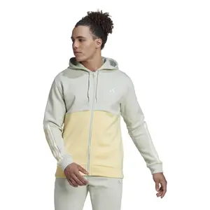Felpa in pile con zip adidas Essentials Colorblock image-1
