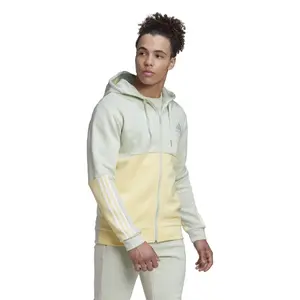 Felpa in pile con zip adidas Essentials Colorblock image-2