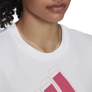 Camisa desportiva feminina de 3 riscas adidas Brand Love image-6