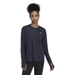 Camiseta deportiva de manga larga de 3 rayas para mujer adidas Brand Love image-1