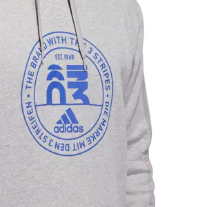 Hooded sweatshirt adidas Basics Emblem Graphic image-5