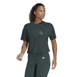 Camiseta con logotipo de mujer adidas Train Icons image-2