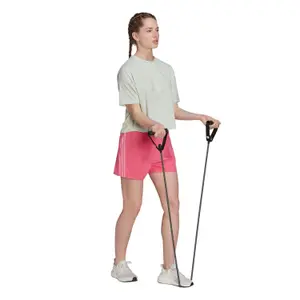 Camiseta con logo de 3 barras de iconos de tren para mujeres adidas image-2