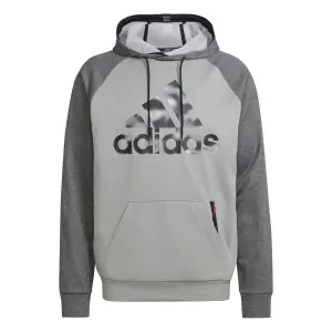 Logo hoodie adidas Aeroready Game and Go Camo image-0