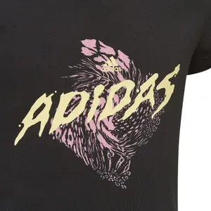 Grafisk T-shirt til piger adidas image-4