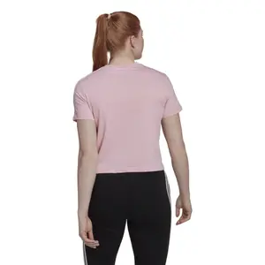 Camiseta corta de 3 rayas para mujer, de corte holgado adidas Essentials image-5