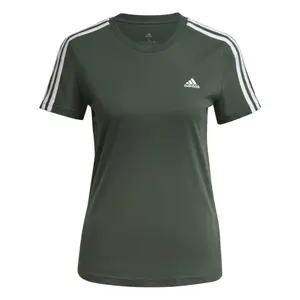 Camiseta ajustada de 3 rayas para mujer adidas Essentials image-3
