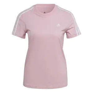 Camiseta ajustada de 3 rayas para mujer adidas Essentials image-3