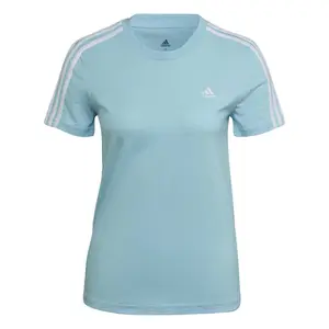 Camiseta ajustada de 3 rayas para mujer adidas Essentials image-3